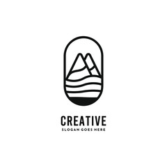 initial modern black monogram letter aa simple logo concept in white background design template