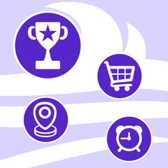 set of icons for web or instagtam highlights