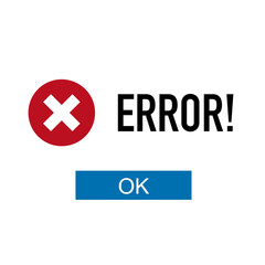 Obraz premium Window operating system error warning. Vector sign
