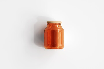 Amber Glass Jar
