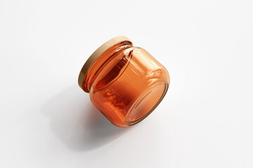 Amber Glass Jar
