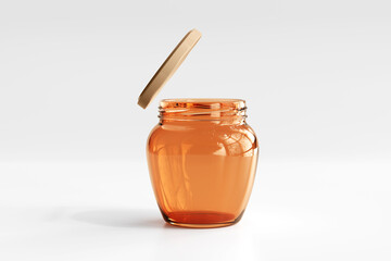 Amber Glass Jar