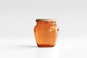 Amber Glass Jar