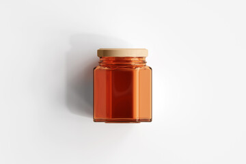 Amber Glass Jar