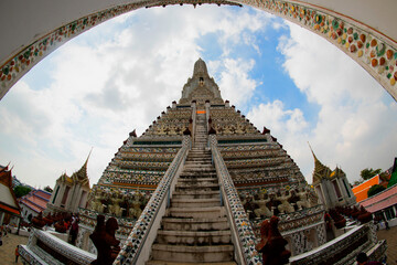 Obraz premium Wat Arun Ratchawararam Bangkok, Thailand