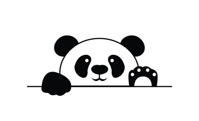 Fototapety  Cute Baby Panda - teddy bear digital art for kids