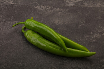 Ripe tasty spicy green pepper