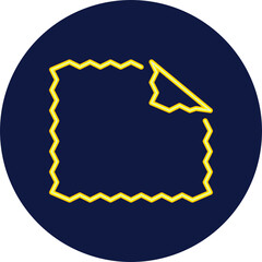 microfiber cleaning cloth neon icon