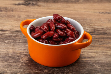 Canned red Kidney in the bowl