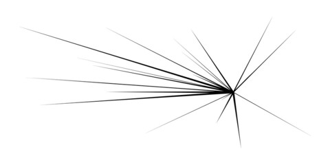 Dynamic, eccentric dynamic comic burst, action trail lines. Explosion, sparkle, spark element. Radial, radiating lines
