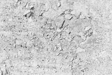 white wall cracks background / abstract white vintage background, texture old wall with cracks