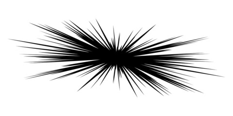 Dynamic, eccentric dynamic comic burst, action trail lines. Explosion, sparkle, spark element. Radial, radiating lines