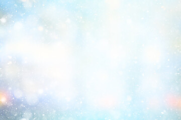 Fototapeta premium abstract blue background snow snowflakes, new year, glow design