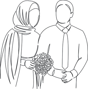 Muslim Bride Illustration PNG Transparent Images Free Download | Vector  Files | Pngtree