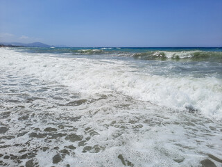 waves on the beach TURKEY MEDITERRANEAN SEA