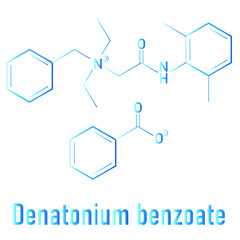 Fototapeta premium Denatonium benzoate bittering agent. Skeletal formula.