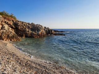 beach and rocks waves TURKEY MEDITERRANEAN SEA