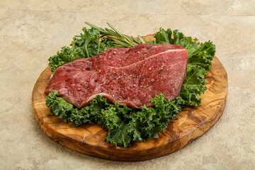 Raw beef steak for grill