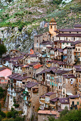 Obraz premium From the Village of Saorge, Alpes-Maritimes, Provence, France