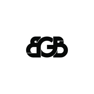 bgb initial letter monogram logo design