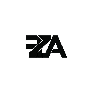 fza initial letter monogram logo design