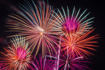 fireworks in the sky