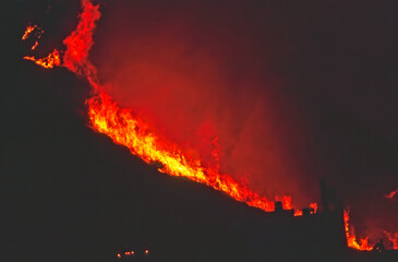 Brush Fire, California