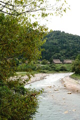 Shirakawago, world heritage site in Gifu Japan.