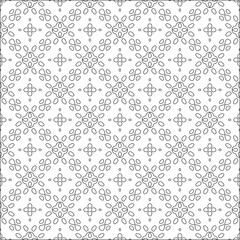 Vector pattern with symmetrical elements . Repeating geometric tiles from striped elements. 