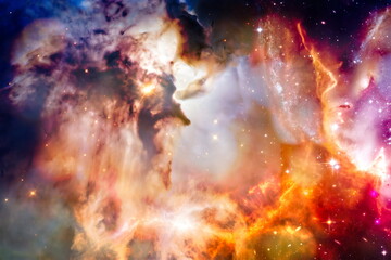 planets, stars and galaxies in outer space showing the beauty of space exploration. Elements...