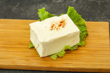 Greek traditional soft feta cheese