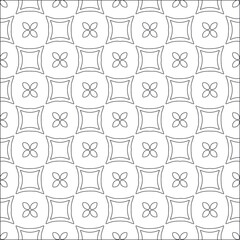 Vector pattern with symmetrical elements . Repeating geometric tiles from striped elements. 