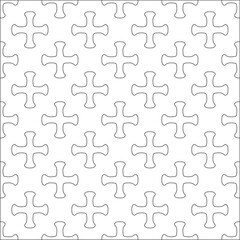 Vector pattern with symmetrical elements . Repeating geometric tiles from striped elements. 