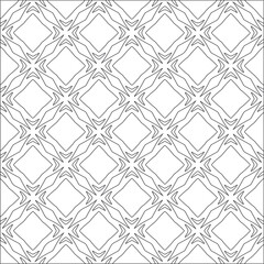 Vector pattern with symmetrical elements . Repeating geometric tiles from striped elements. 