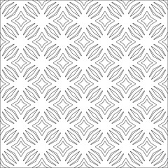 Vector pattern with symmetrical elements . Repeating geometric tiles from striped elements. 