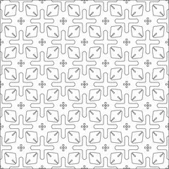 Vector pattern with symmetrical elements . Repeating geometric tiles from striped elements. 