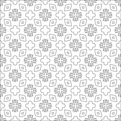 Vector pattern with symmetrical elements . Repeating geometric tiles from striped elements. 