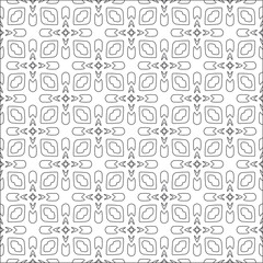 Vector pattern with symmetrical elements . Repeating geometric tiles from striped elements. 