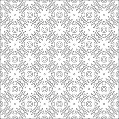  Vector pattern with symmetrical elements . Repeating geometric tiles from striped elements. 