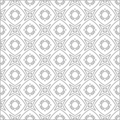 Vector pattern with symmetrical elements . Repeating geometric tiles from striped elements.
