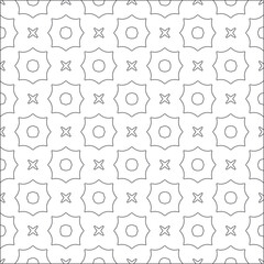 Vector pattern with symmetrical elements . Repeating geometric tiles from striped elements.
