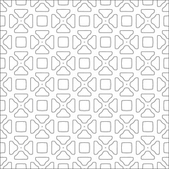 Vector pattern with symmetrical elements . Repeating geometric tiles from striped elements.
