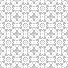 Vector pattern with symmetrical elements . Repeating geometric tiles from striped elements.
