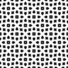  floral seamless pattern background.Geometric ornament for wallpapers and backgrounds. Black and white pattern.