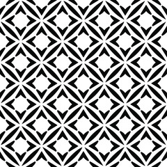  floral seamless pattern background.Geometric ornament for wallpapers and backgrounds. Black and white pattern.