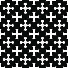  floral seamless pattern background.Geometric ornament for wallpapers and backgrounds. Black and white pattern.