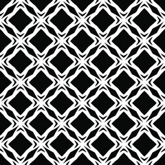  floral seamless pattern background.Geometric ornament for wallpapers and backgrounds. Black and white pattern.