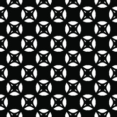  floral seamless pattern background.Geometric ornament for wallpapers and backgrounds. Black and white pattern.