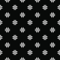  floral seamless pattern background.Geometric ornament for wallpapers and backgrounds. Black and white pattern.