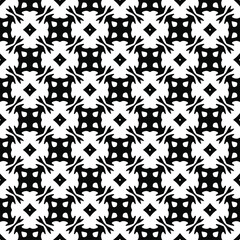  floral seamless pattern background.Geometric ornament for wallpapers and backgrounds. Black and white pattern.